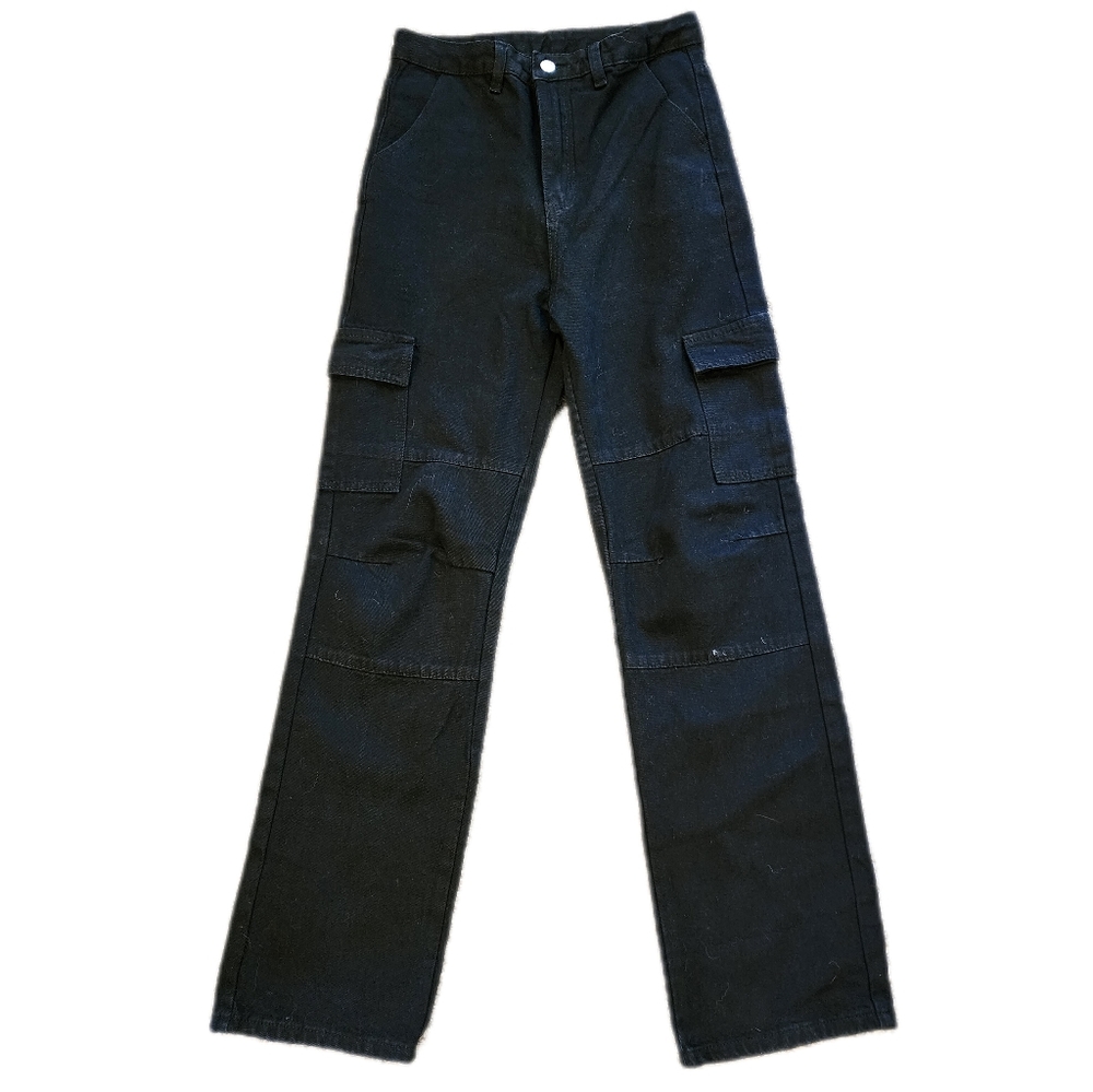 High Rise Cargo Jeans